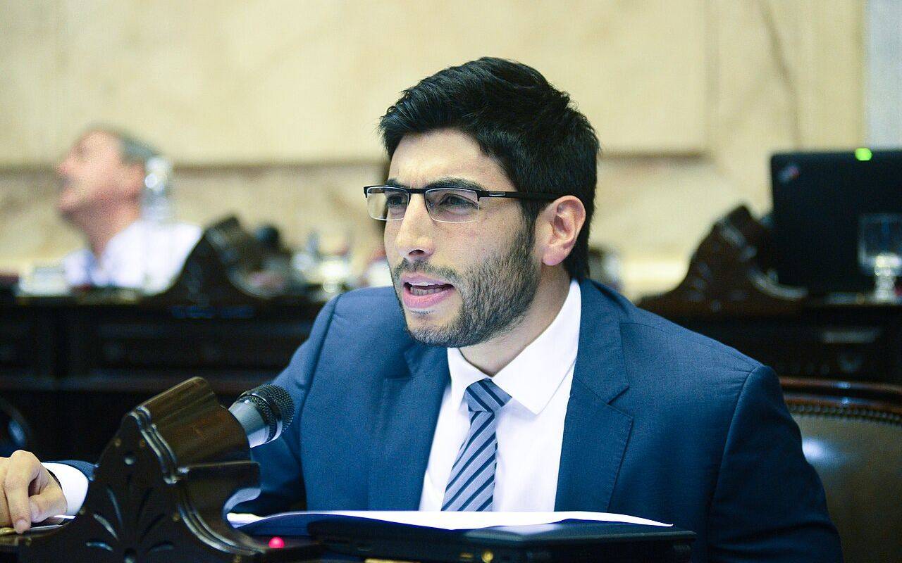Facundo Moyano hablando en la Cámara de Diputados