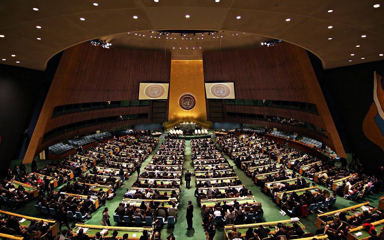 Vista general de la Asamblea General de la ONU